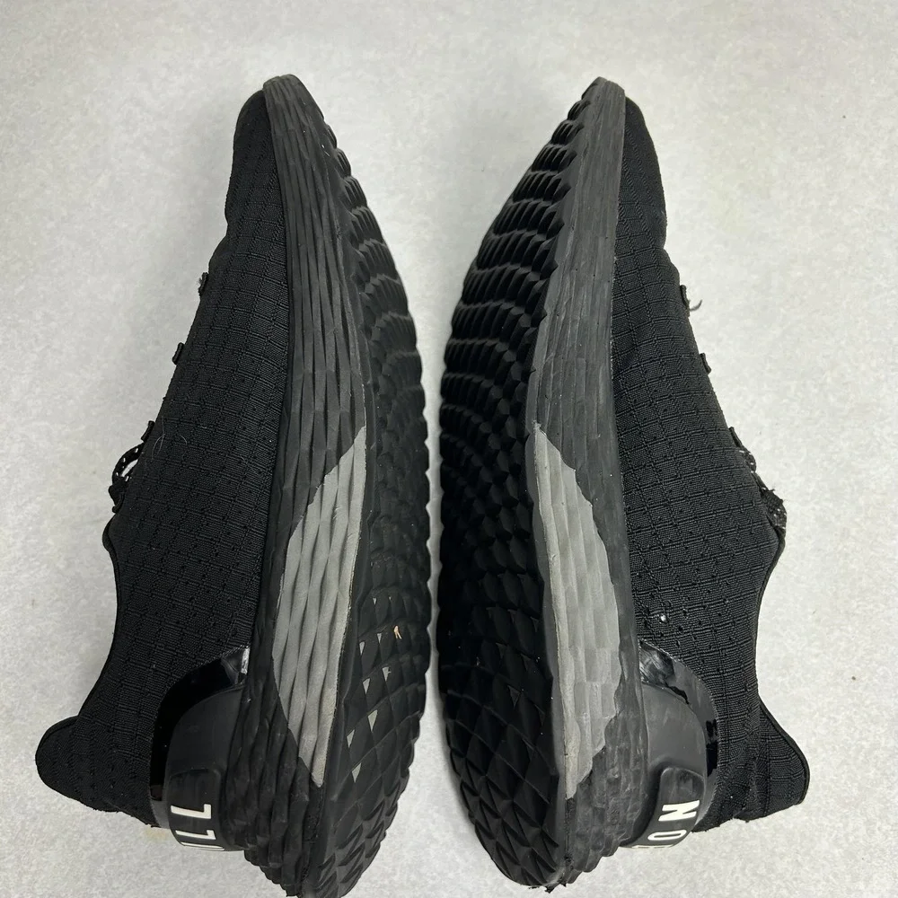 NOBULL Shoes Mens Size 7‎ Black Knit Running Training Sneaker Athletic Low Top